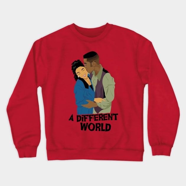 black romantic kiss different world Crewneck Sweatshirt by JUMATKLIWON